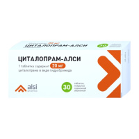 ЦИТАЛОПРАМ-АЛСИ 20 МГ N30 ТАБЛ П/ПЛЕН/ОБОЛОЧ