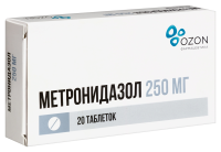 Метронидазол таб. 250мг N20