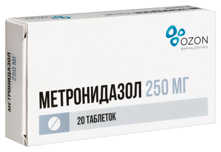 Метронидазол таб. 250мг N20