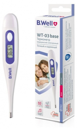 Термометр мед электрон Би-велл WT-03 base семейный