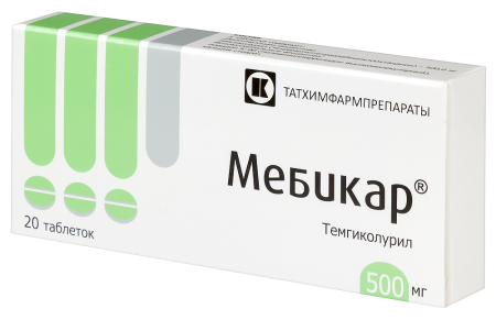 Мебикар табл 500 мг х20