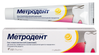 МЕТРОДЕНТ 10 МГ/Г + 0,5 МГ/Г 20,0 ГЕЛЬ СТОМАТОЛОГИЧЕСКИЙ/ЛИМОН/
