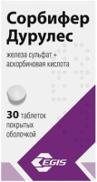 Сорбифер Дурулес табл с пролонг высв п/о плен 320 мг +60 мг х30
