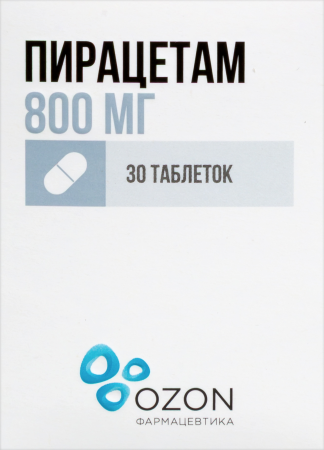 ПИРАЦЕТАМ 800 МГ N30 ТАБЛ П/ПЛЕН/ОБОЛОЧ/БАНКА/ОЗОН