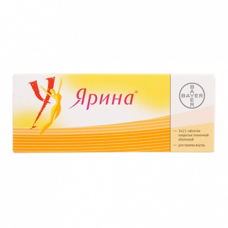 Ярина таб. п/п/о 3мг+0.03мг №21 №3