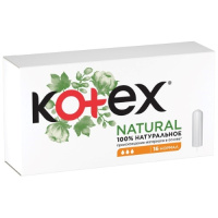 KOTEX NATURAL ТАМПОНЫ NORMAL N16