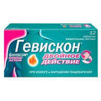 Гевискон Двойное Действие табл жев (мята) х12