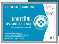 ЛЕОВИТ GASTRO КОКТЕЙЛЬ БЕЛКОВО-ОБЛЕПИХОВЫЙ 15,0 ПАК