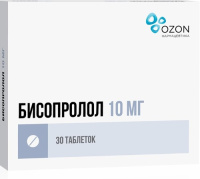 Бисопролол таб. п.п.о. 10мг N30