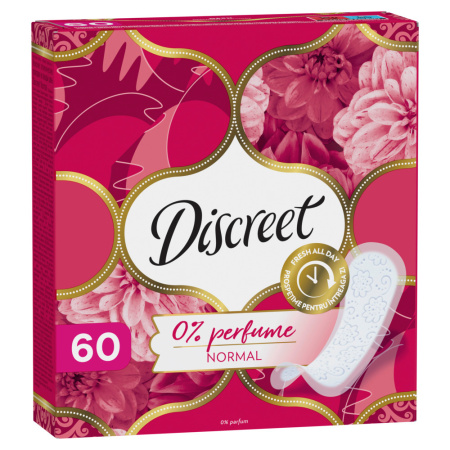 DISCREET NORMAL ЕЖЕДНЕВНЫЕ ГИГИЕНИЧЕСКИЕ ПРОКЛАДКИ N60