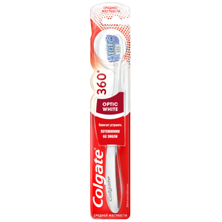 COLGATE 360 OPTIC WHITE ЗУБНАЯ ЩЕТКА /СРЕДНЯЯ