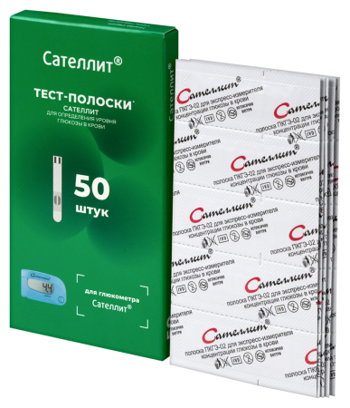 Полоска электрохим. однократ. прим Сателлит ПКГЭ-02 х50