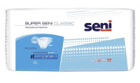 SENI SUPER CLASSIC ПОДГУЗНИКИ ДЛЯ ВЗРОСЛЫХ РАЗМЕР EXTRA LARGE ОБХВАТ ТАЛИИ 130-170 N30