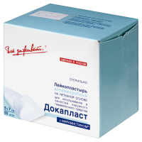 ЛЕЙКОПЛАСТЫРЬ АНТИМИКРОБНЫЙ ДОКАПЛАСТ 5Х7СМ N50/С МИРАМИСТИНОМ