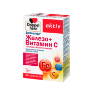 Доппельгерц актив железо+витамин С+гистидин+фолиевая кислота таб. 675мг N30