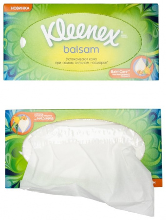 KLEENEX САЛФЕТКИ BALSAM В КОРОБКЕ N72