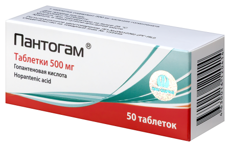Пантогам табл 500 мг х50 ^