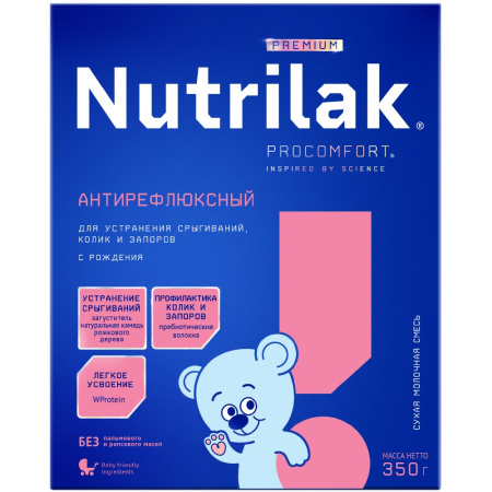NUTRILAK PREMIUM АНТИРЕФЛЮКСНЫЙ СМЕСЬ МОЛОЧНАЯ СУХАЯ 350,0