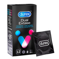 Дюрекс Презервативы Dual Extase рельеф. с анастетиком х12
