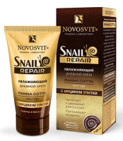 NOVOSVIT SNAIL REPAIR УВЛАЖНЯЮЩИЙ КРЕМ ДНЕВНОЙ PANNA COTTA С МУЦИНОМ УЛИТКИ 50МЛ