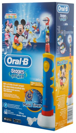 ОРАЛ-БИ з/щ элек Mickey for kids D10.513 (детская/мягк) #