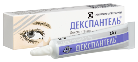 Декспантель гель глазн 5 % туба 10 г х1