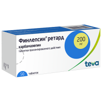 Финлепсин ретард таб. с пролонг. высв. 200мг №50