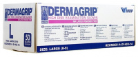Перчатки Dermagrip High Risk р.L 25 пар смотр, повыш/прочн, н/стер, н/опудр. лат