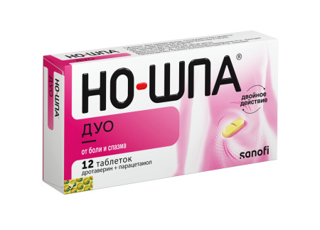 НО-ШПА ДУО 40 МГ + 500 МГ N12 ТАБЛ