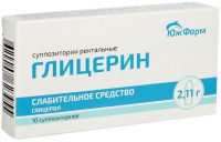 ГЛИЦЕРИН 2,11 N10 СУПП РЕКТ/ЮЖФАРМ/