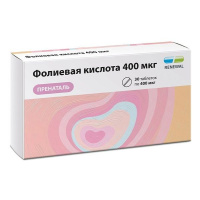 Фолиевая кислота пренаталь таб. 400мкг N30