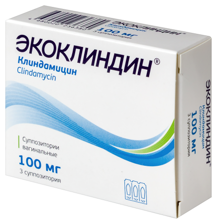 Экоклиндин супп. ваг. 100мг N3