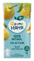 ФРУТОНЯНЯ СОК ГРУШЕВЫЙ ОСВЕТЛЕННЫЙ 200МЛ