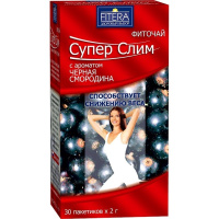 ФИТОЧАЙ СУПЕР СЛИМ ЧЕРНАЯ СМОРОДИНА 2,0 N30 ПАК