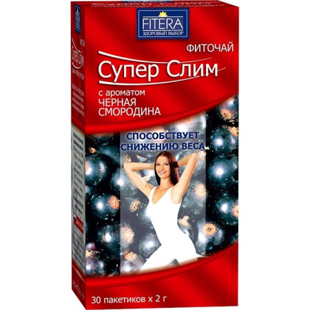 ФИТОЧАЙ СУПЕР СЛИМ ЧЕРНАЯ СМОРОДИНА 2,0 N30 ПАК