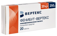 ФЕНИБУТ-ВЕРТЕКС 250 МГ N20 ТАБЛ/БЛИСТЕР