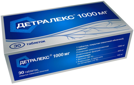 Детралекс таб. п/п/о 1000мг №30
