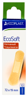 ECOPLAST ПЛАСТЫРЬ МЕДИЦИНСКИЙ НЕТКАНЫЙ (НАБОР) ECOSOFT 72Х19ММ N10