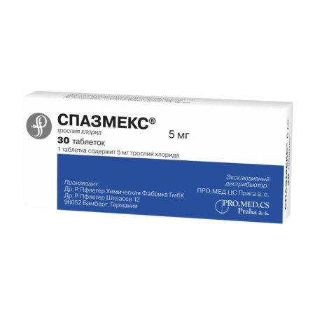 СПАЗМЕКС 5 МГ N30 ТАБЛ