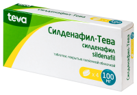 Силденафил-Тева таб. п.п.о. 100мг N4