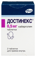 Достинекс табл 0,5 мг фл х2 ^