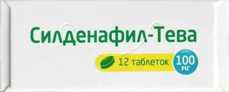 Силденафил-Тева таб. п.п.о. 100мг N12