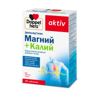 ДОППЕЛЬГЕРЦ АКТИВ МАГНИЙ+КАЛИЙ N30 ТАБЛ