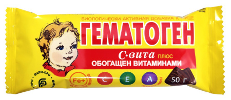 Гематоген С-ВИТА + (с витаминами) 50г [М]