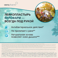 ЛЕЙКОПЛАСТЫРЬ БАКТЕРИЦИДНЫЙ ВЕРОФАРМ N8 НАБОР /ТЕЛЕСНЫЙ/