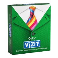 VIZIT ПРЕЗЕРВАТИВ COLOR ЦВЕТНЫЕ АРОМАТИЗИРОВАННЫЕ N3