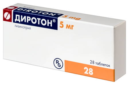 ДИРОТОН 5 МГ N28 ТАБЛ