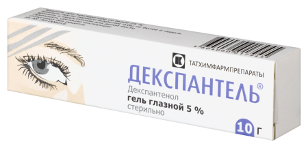 Декспантель гель глазн 5 % туба 10 г х1