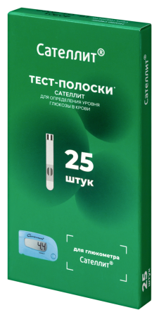 ТЕСТ-ПОЛОСКИ САТЕЛЛИТ N25