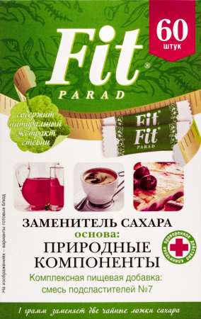 ФИТ ПАРАД N7 СТОЛОВЫЙ ПОДСЛАСТИТЕЛЬ N60